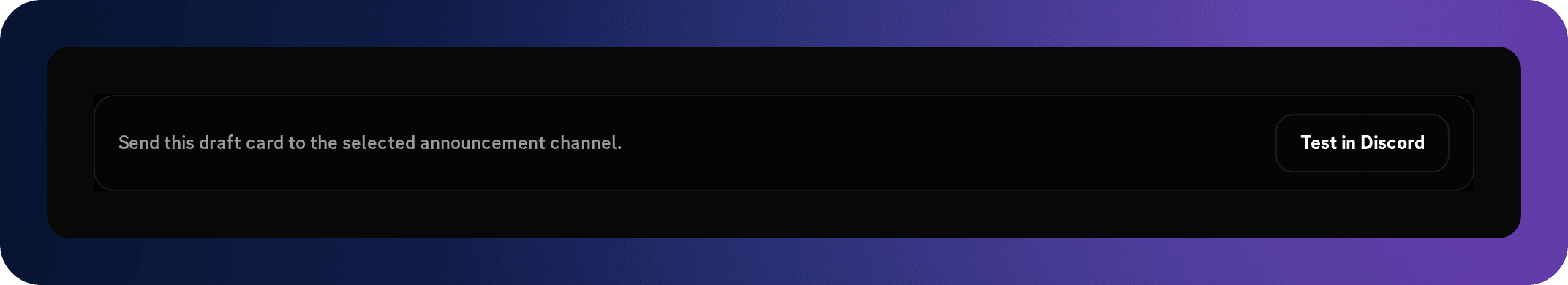 Discord achievement test announcement labeled no unlock or rewards.